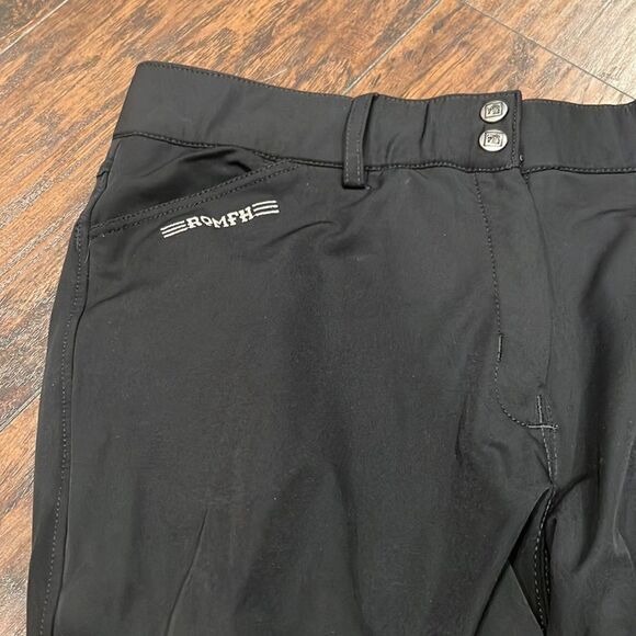 Romfh breeches riding pants in black size 36R 20 US size in GUC - Picture 2 of 13